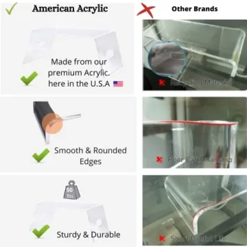 Acrylic Bed Tray - Portable Lap Desk for Home and Office