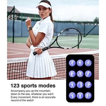 EarlySincere Women's Smart Watch with Bluetooth Call Functionality