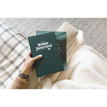 The Bible Journal: New Testament Bible Journaling Notebook | Track Daily Readings, Record Bible Verses and Write Prayers | Inspirational Christian Notebook w/Ribbon, 240 pages