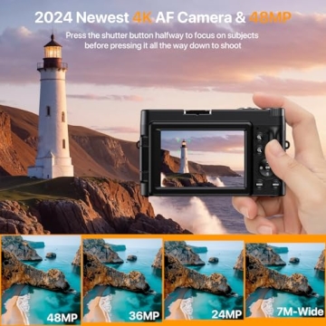 4K Auto-Focus Vlogging Camera with Flip Screen