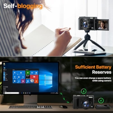 4K Auto-Focus Vlogging Camera with Flip Screen