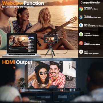 4K Auto-Focus Vlogging Camera with Flip Screen