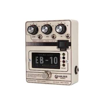 Walrus Audio EB-10 Preamp Boost EQ Pedal in Cream