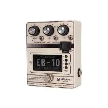 Walrus Audio EB-10 Preamp Boost EQ Pedal in Cream