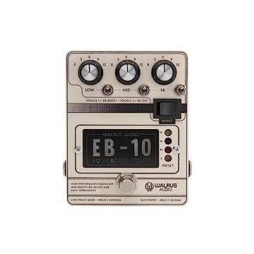Walrus Audio EB-10 Preamp Boost EQ Pedal in Cream