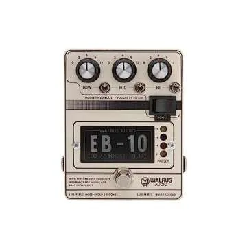 Walrus Audio EB-10 Preamp Boost EQ Pedal in Cream