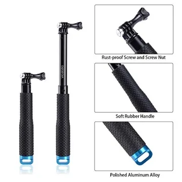 Vicdozia 19'' Waterproof Extension Selfie Stick