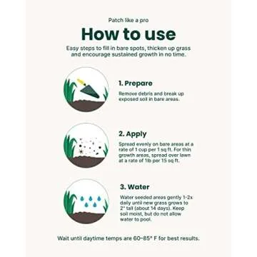 SUNDAY Bare Repair Sun and Shade Grass Seed Spot Treatment