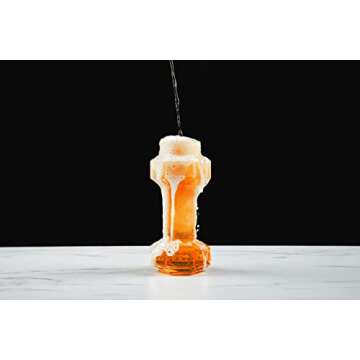 Dumbbell beer glasses, shipped in robust packaging with "25OZ" molded on side, each glass holds 25 ounces of beer; a funny present for both men and women (2, Not personalized)