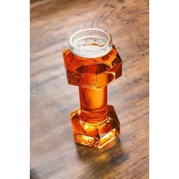 Unique Dumbbell Beer Glasses - Fun Gift for All Ages