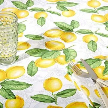 Martha Stewart Lots of Lemons Tablecloth - Vibrant Design 60x102