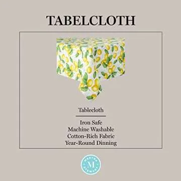 Martha Stewart Lots of Lemons Tablecloth - Vibrant Design 60x102