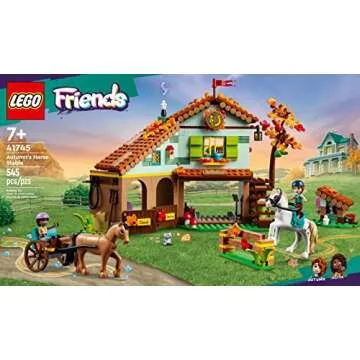 LEGO Friends Autumn’s Horse Stable Building Toys - Horse Toys for Girls & Boys, Ages 7+ - Includes...