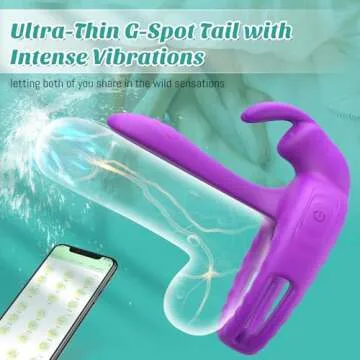 Vibrating Cock Ring Sex Toys for Couples Women - Vibrator Penis Sleeve with Rabbit Clitoris Vibrators, Adult Toy Cock Sleeve, Sex Toy for Female Men Male Penis Extender, Juguetes Sexuales