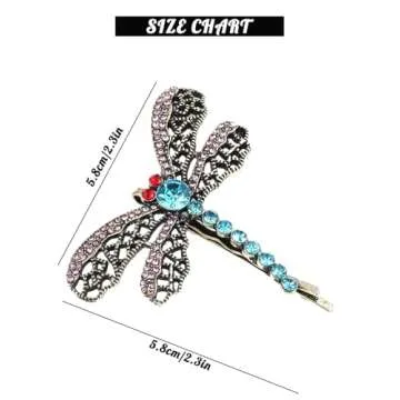 Hair Clip Dragonfly Hair Pin Cosplay Womens Halloween Accessories one size 1pc