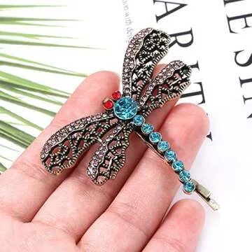 Hair Clip Dragonfly Hair Pin Cosplay Womens Halloween Accessories one size 1pc