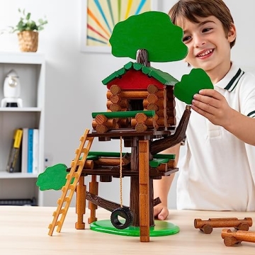 Lincoln Logs 2 Tiered Tree House Set for Creative Play