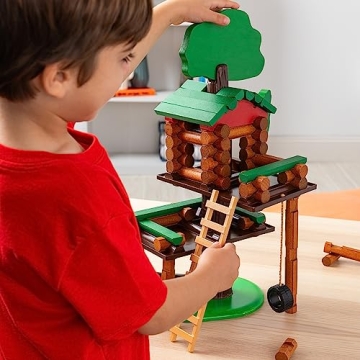 Lincoln Logs 2 Tiered Tree House Set for Creative Play
