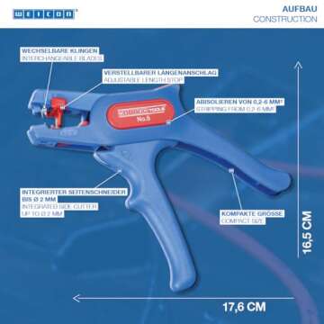 WEICON Automatic Wire Stripper No. 5 for 24-10 AWG Wires