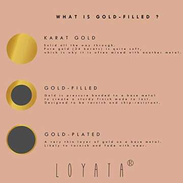 LOYATA Double Hoop Earrings Gold Open C Shape Circle 14K Gold Plated Small Simple Hypoallergenic Illusion Jewelry Gift for Women