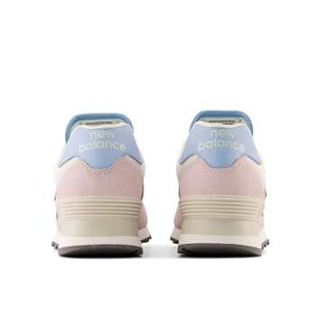 New Balance Women's 574 V2 Meets 90s Sneaker, Stone Pink/Sea Salt/Blue Haze, 5