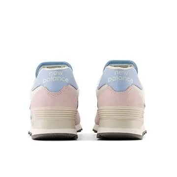 New Balance Women's 574 V2 Meets 90s Sneaker, Stone Pink/Sea Salt/Blue Haze, 5