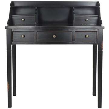 Safavieh American Homes Collection Landon Distressed Black Writing Desk