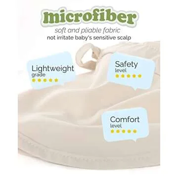 FURTALK Baby Sun Hat with Neck Flap UPF 50+ Adjustable Baby Boys Girls Summer Beach Hat for Traveling Swim Hat Beige