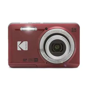 Kodak PIXPRO FZ55, 16MP 28mm Wide-Angle Digital Camera (Red) + Accessories Bundle
