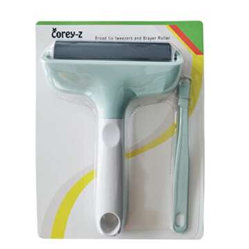 Brayer Roller,Broad tip Tweezers,MAT Remover Set,Tape Construction Tool for Printmaking Wallpapers S...