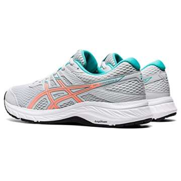 ASICS Gel-Contend® 6 Glacier Grey/Sun Coral 8 D - Wide