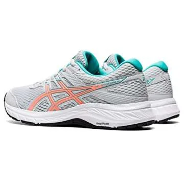 ASICS Gel-Contend® 6 Glacier Grey/Sun Coral 8 D - Wide