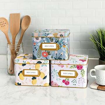 Jot & Mark Recipe Card Gift Box with Decorative Tin