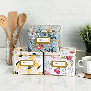 Jot & Mark Recipe Card Gift Box with Decorative Tin