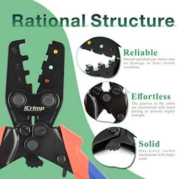 iCrimp Handy Ratchet Wire Crimping Tool for Efficient Crimping