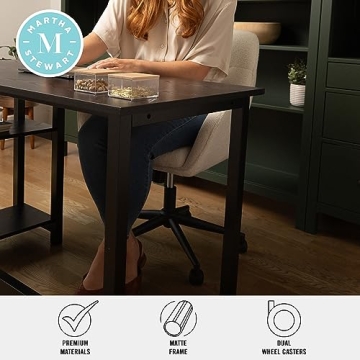 Martha Stewart Rayna Swivel Task Chair - Elegant & Comfortable