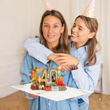 OLOSONG 3D Pop Up 40th Birthday Card for Him Her