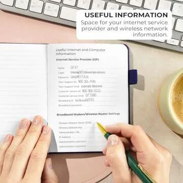 Clever Fox Password Book - Stylish Pocket Password Organizer