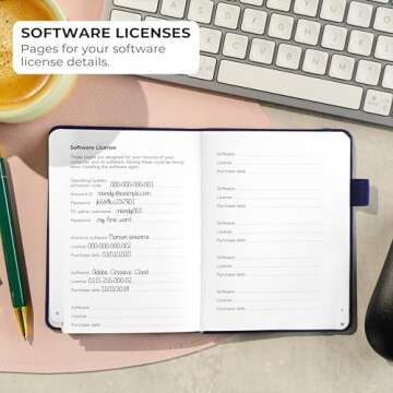 Clever Fox Password Book - Stylish Pocket Password Organizer