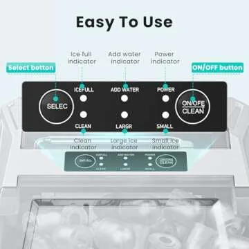 OLIXIS Nugget Ice Maker 26lbs Daily 9 Cubes in 6 Mins