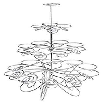 Charmed 4 Tier Cupcake Stand for 23 Cupcakes - Elegant Centerpiece