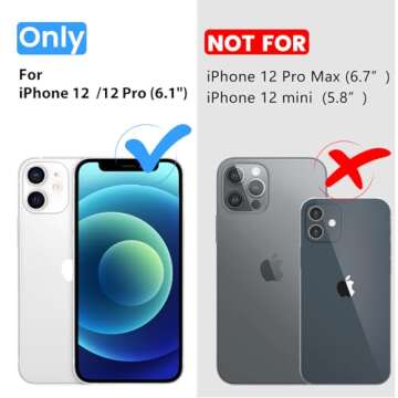 Temdan for iPhone 12 Case for iPhone 12 Pro Case,[Compatible with Magsafe][Not Yellowing] Slim Thin ...