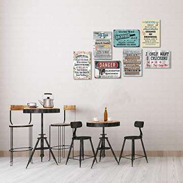 Funny Vintage Metal Tin Sign Pink Halloween Art Prints Pastel Halloween Wall Art Suitable For Home And Kitchen Bar Cafe Garage Wall Decor 8x12 Inch