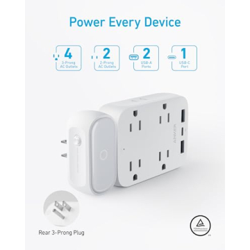 Anker USB Wall Charger & 6 Outlet Extender