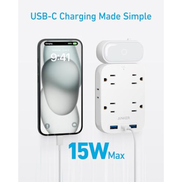 Anker USB Wall Charger & 6 Outlet Extender