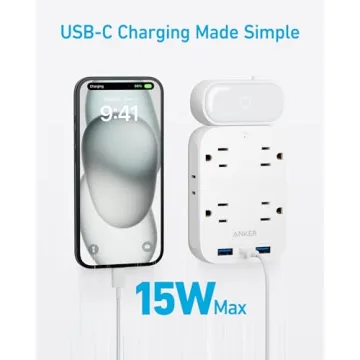 Anker USB Wall Charger & 6 Outlet Extender