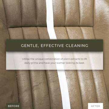 Renapur Natural Leather Cleaner Spray (250ml) – Deep-Cleaning & Conditioning Formula for All Your Leather, Including Sofas, Car Interiors, Footwear, Clothing & Saddles & Tack.