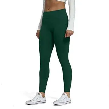 Aoxjox High Waisted Workout Leggings for Women Scrunch Tummy Control Luna Buttery Soft Yoga Pants 26" (Storm Green, XX-Small)