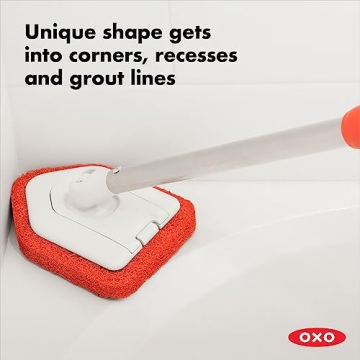 OXO Good Grips Extendable Shower Tub Tile Scrubber 42 Inch