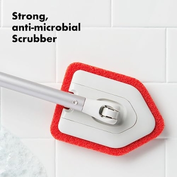 OXO Good Grips Extendable Shower Tub Tile Scrubber 42 Inch